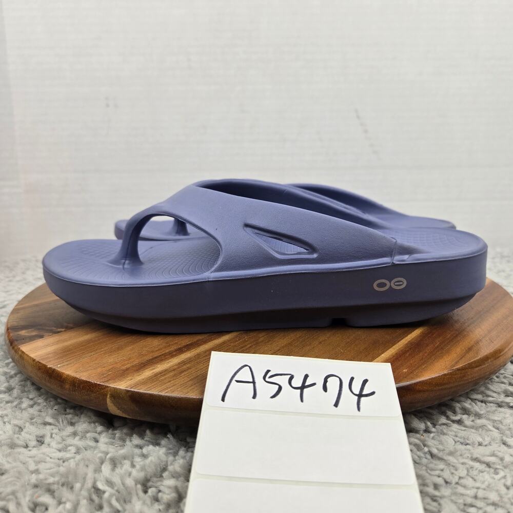 Oofos Womens 10 Ooriginal Slate Purple Casual Recovery Comfort Gym Thong Sandals